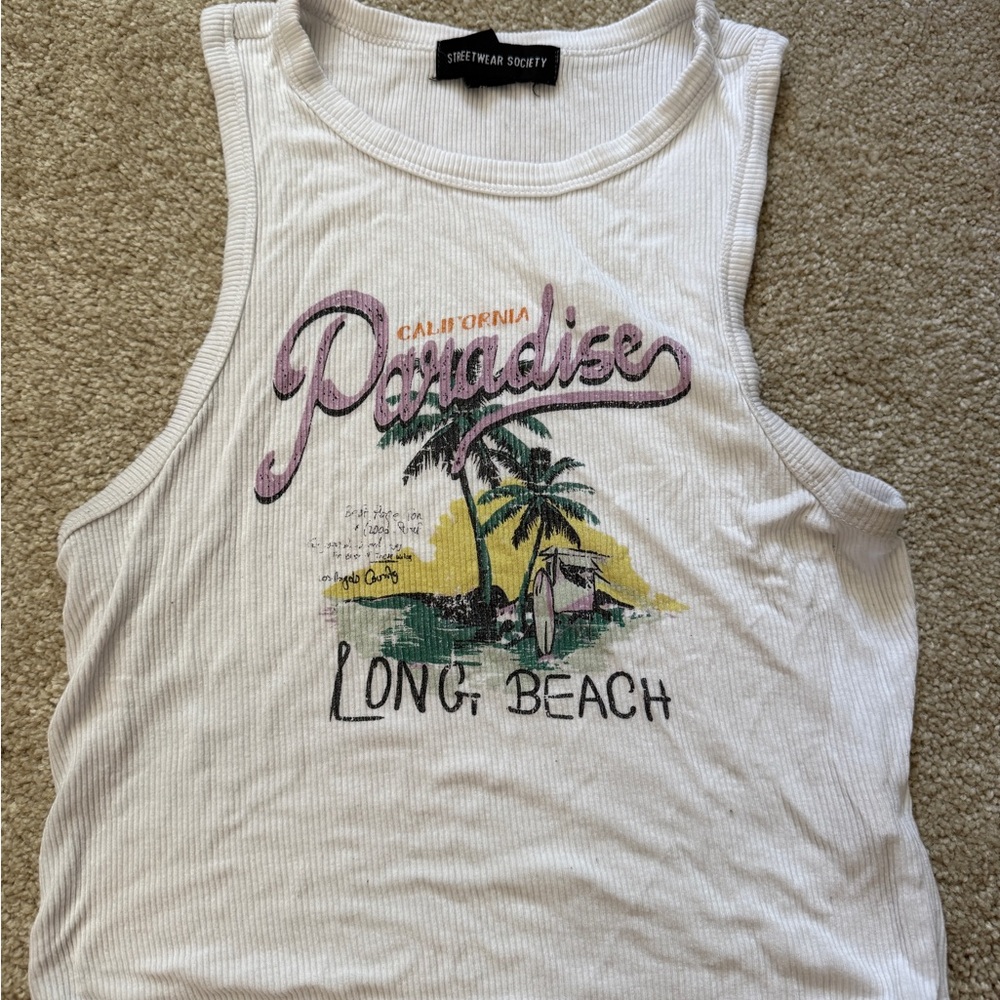 Streetwear Society White Paradise Muscle Tee